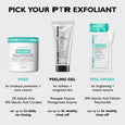FIRMx Peeling Gel tube with black cap, 3.4 fl oz, white tube with text labeling.