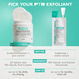 Even Smoother Instant Reveal Facial Peel by Peter Thomas Roth with applicator swab and product bottle on turquoise background