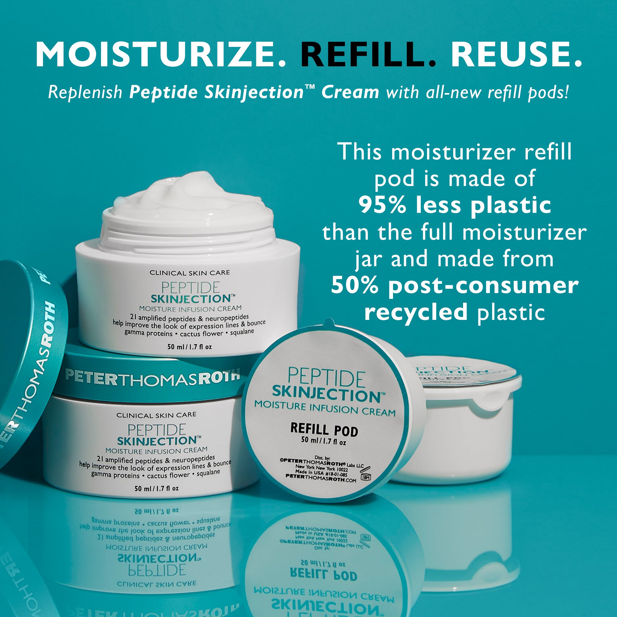 Peptide Skinjection Moisture Infusion Cream - Refill Pod|Refill Pod (5