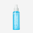 Blue spray bottle with white pump top labeled "Water Drench Ice Facial Cooling Mist" by Peter Thomas Roth, 120 ml.