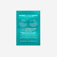 Turquoise sachet packet of Peter Thomas Roth Peptide Skinjection peptide-infused eye tape with illustrated eyes and product i