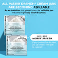 White moisturizer refill pod labeled Water Drench Hyaluronic Cloud Cream Hydrating Moisturizer, 1.7 fl oz.