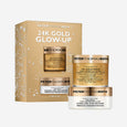 Gold 24K mask and hydra-gel eye patches set by Peter Thomas Roth in gold packaging.