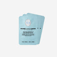 Stack of light blue Peter Thomas Roth Water Drench hydra-gel eye patches with product labeling and illustration.