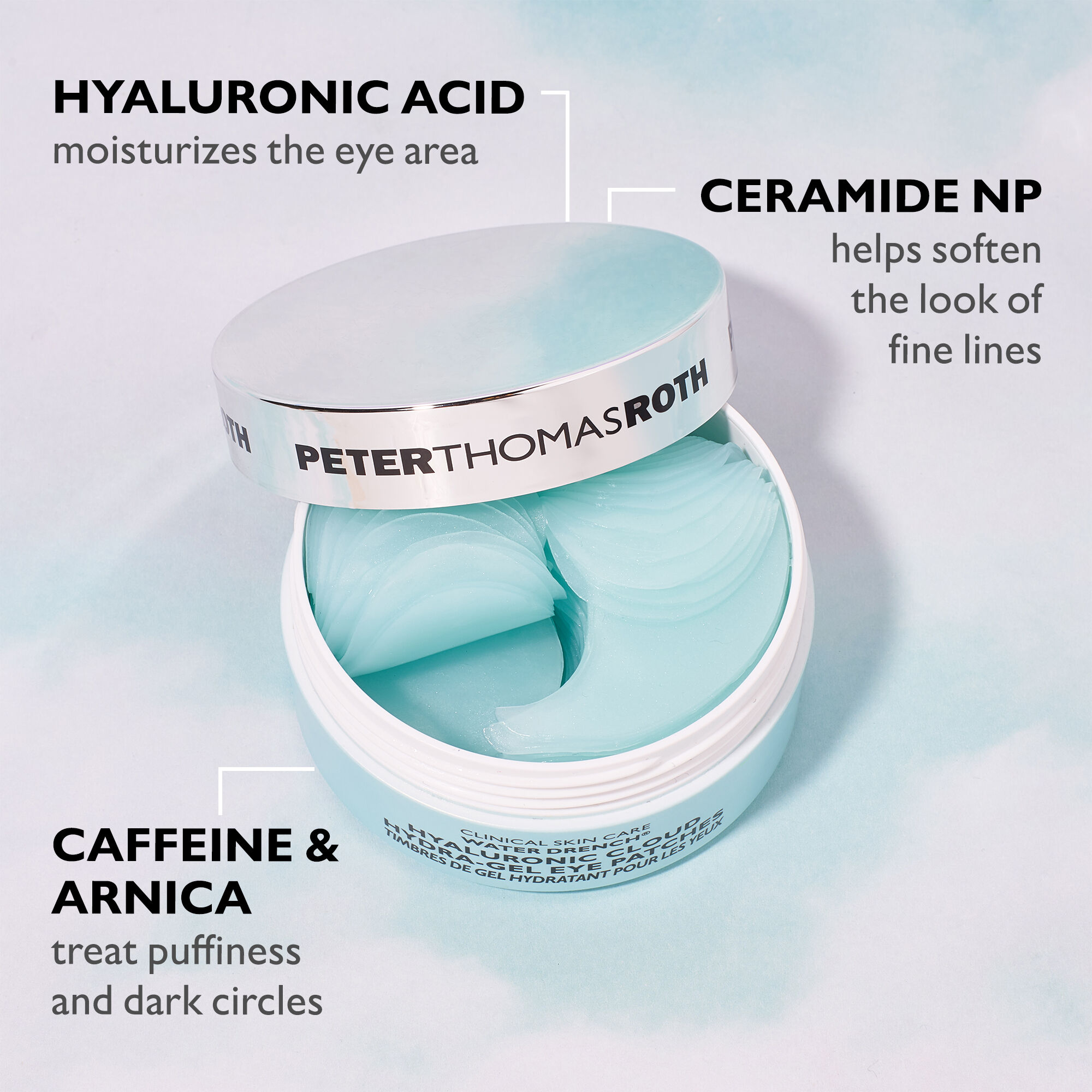 Water Drench Hyaluronic Cloud Hydra-Gel Eye Patches | Peter Thomas